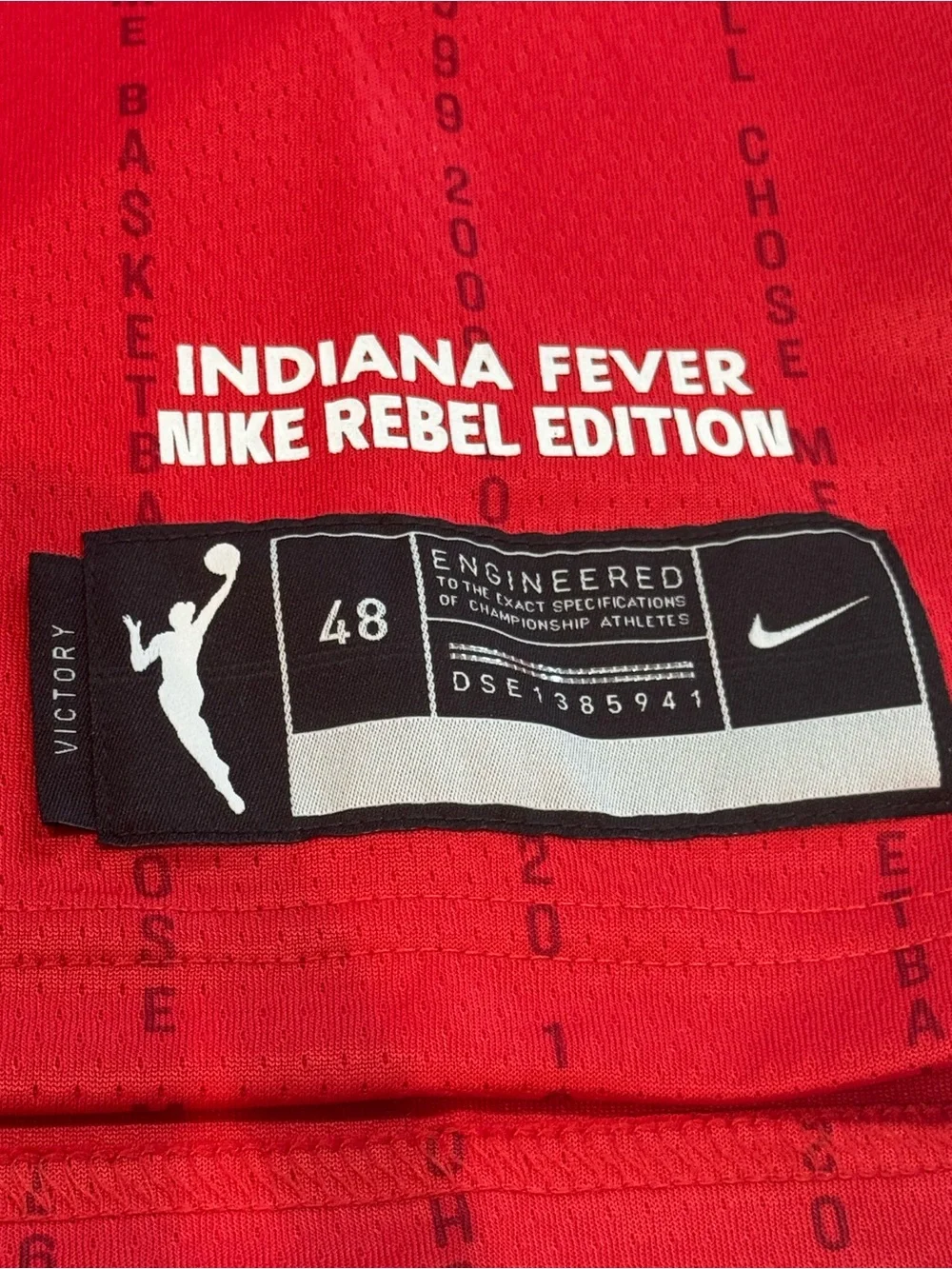 NEW Indiana fever CC jersey Nike Rebel Edition womens L